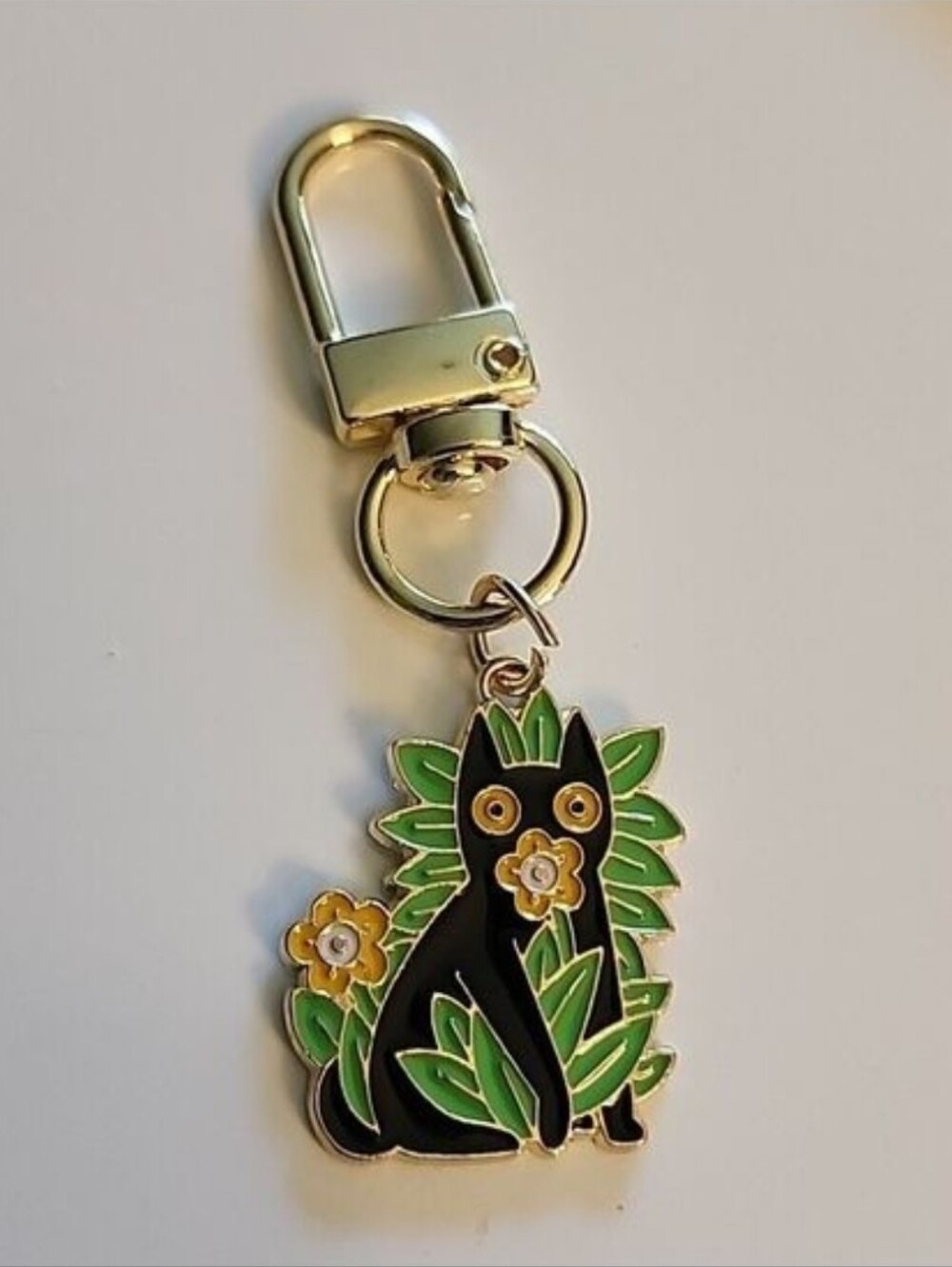 Mischievous CAT  ZIPPER Pull purse charm   Charm bracelet Lobster claw